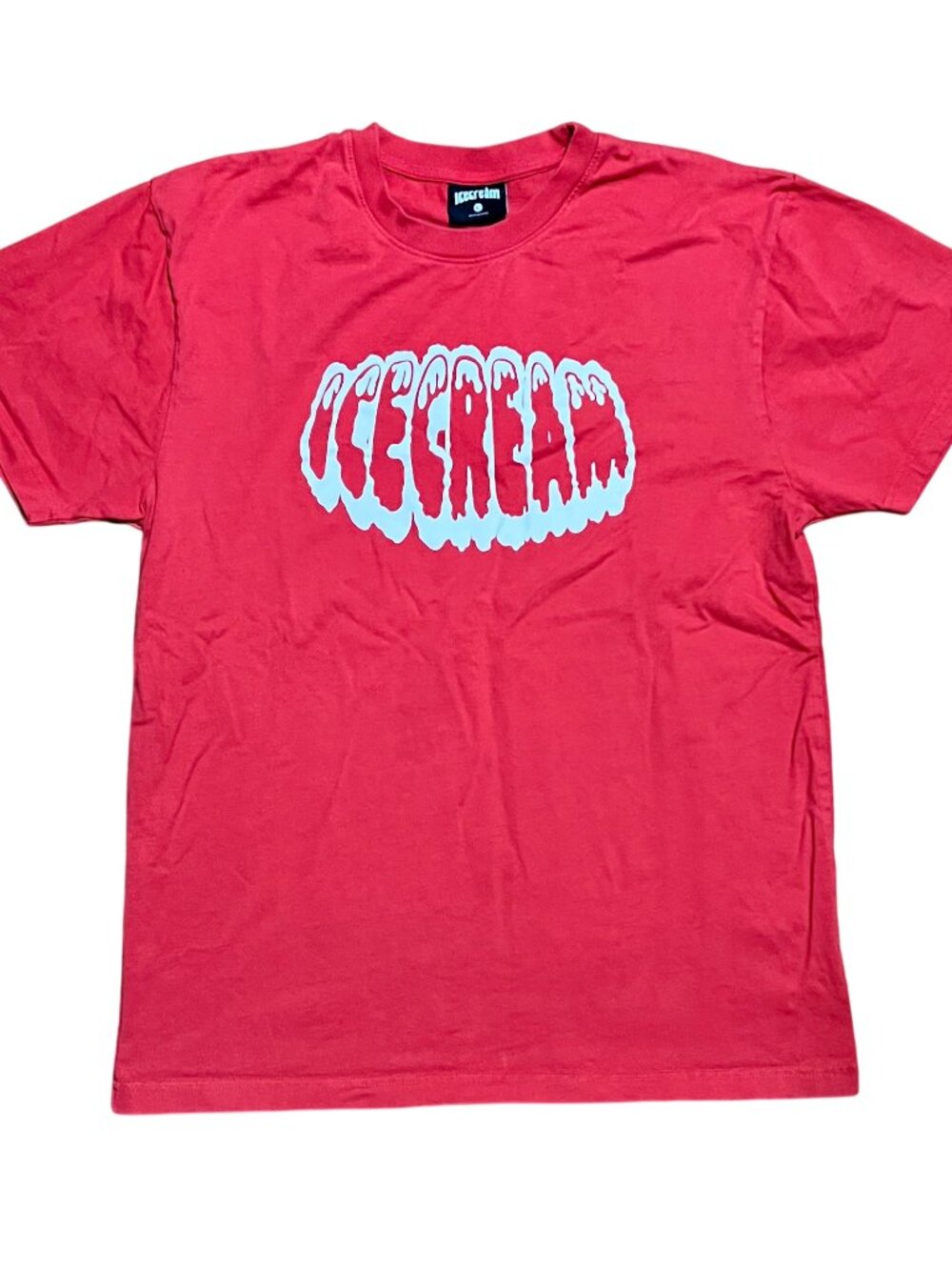Ice Cream Pharrell Billionaire Boys Club Red Logo Graphic T-Shirt, Men's Large